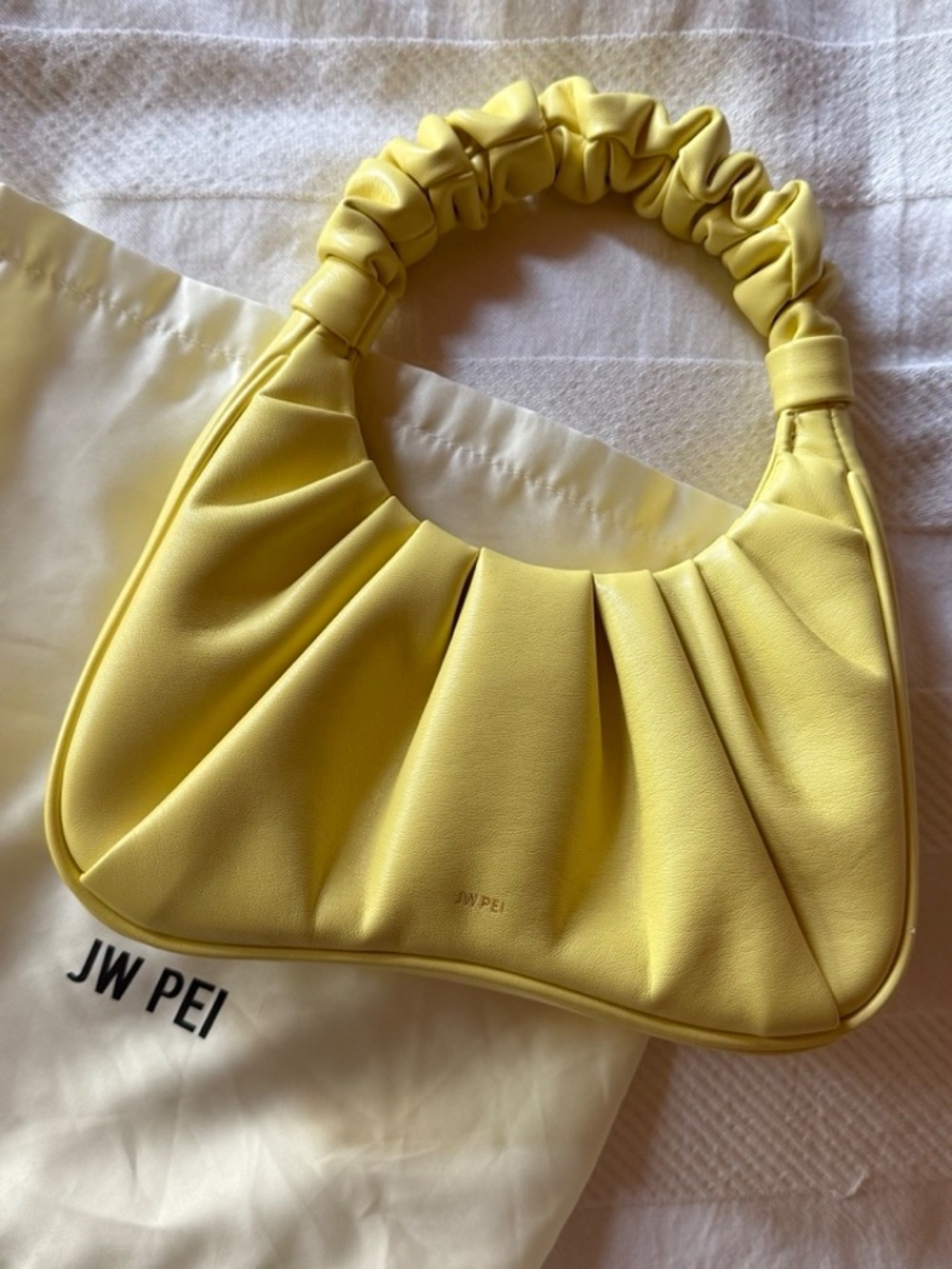 JW PEI Women's Gabbi Ruched Hobo Handbag in Yellow